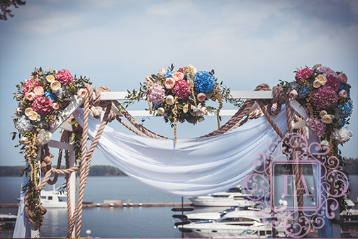 Морская арка свадебная